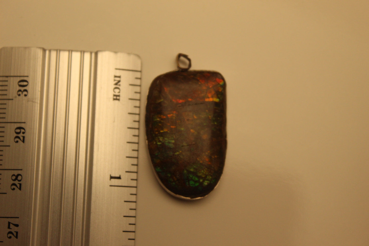 Ammolite Necklace Pendant C-#4