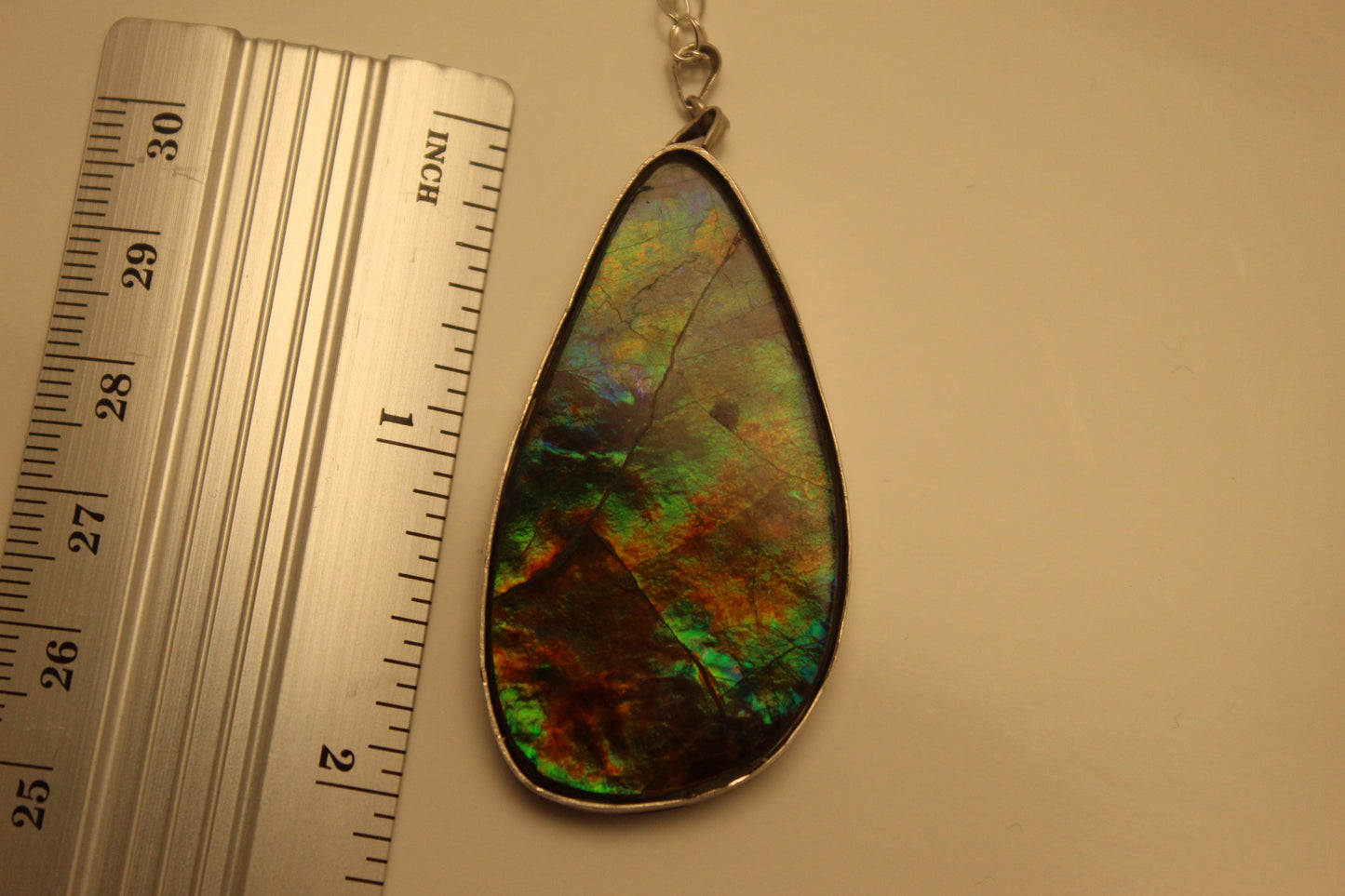 Ammolite Necklace Pendant C-#2