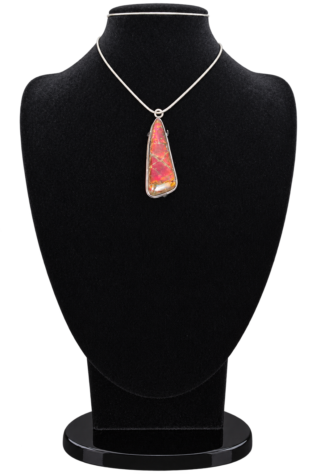 Natural Ammolite Silver Pendant - CGJP14