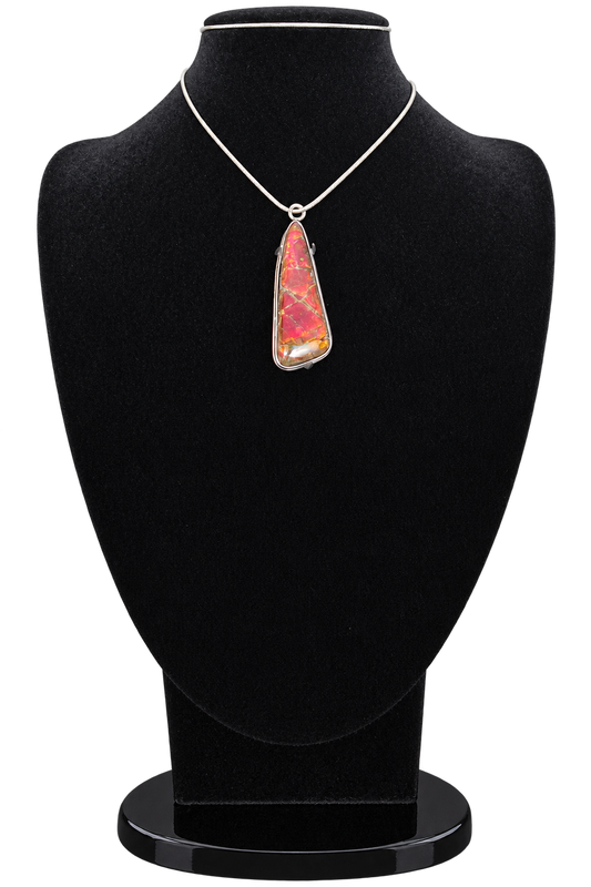 Natural Ammolite Silver Pendant - CGJP14
