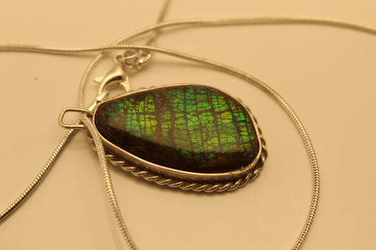 Ammolite Pendant C-6