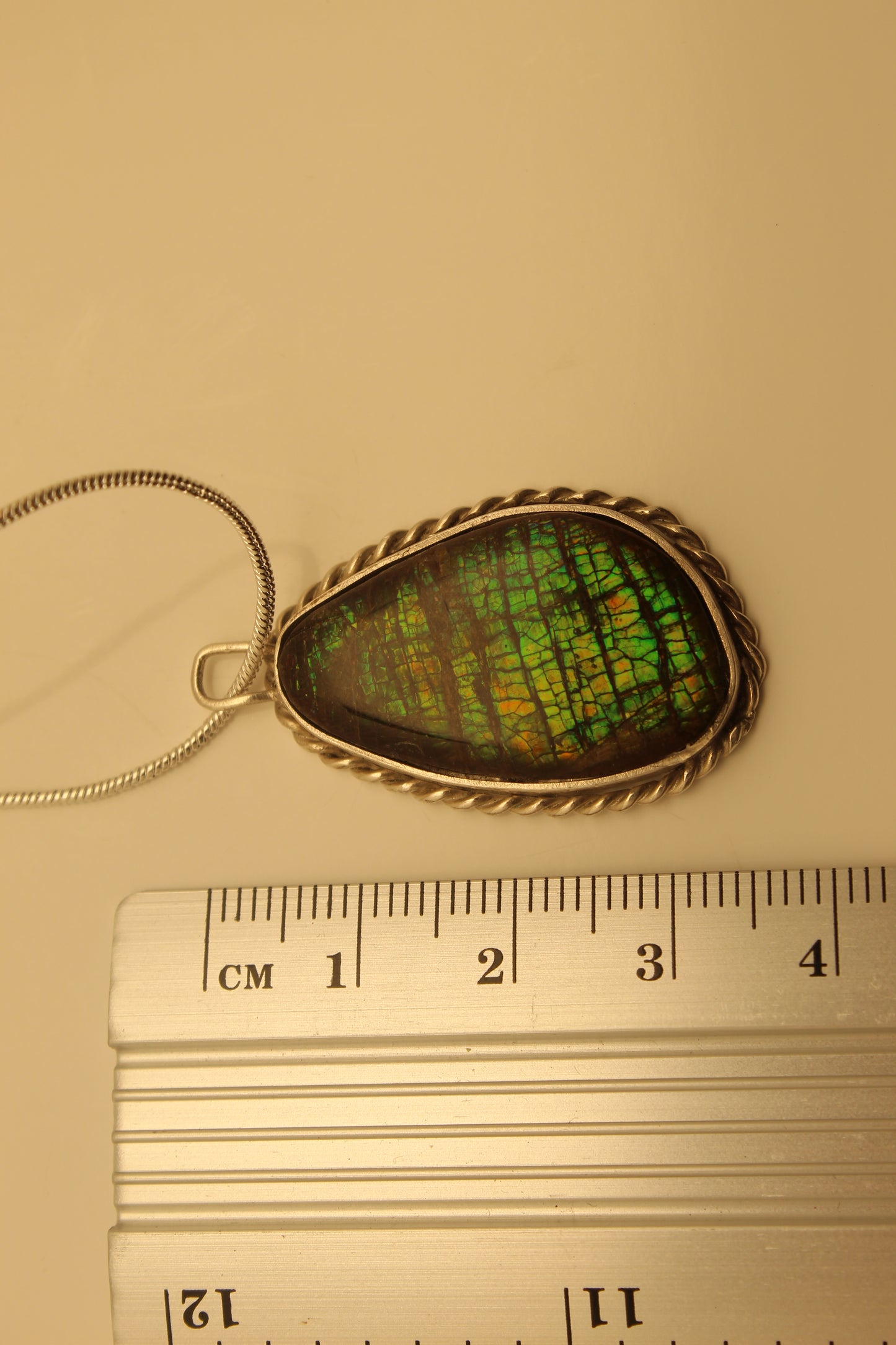 Ammolite Pendant C-6