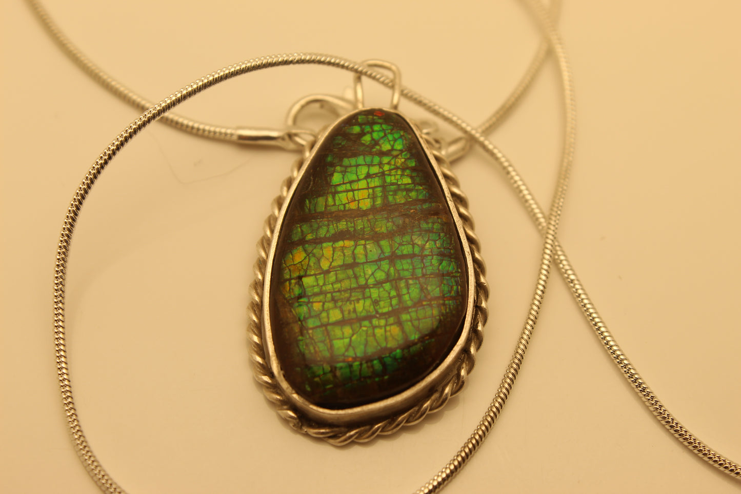 Ammolite Pendant C-6